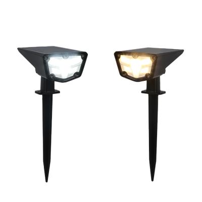 China Solar Powered Landscape Spike Spotlights Led Outdoor Garden Waterproof Yard Garden for sale