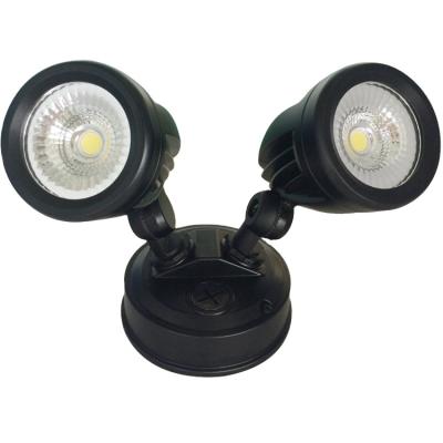 China Outdoor Garden Socket Motion Sensor Led 13W 2*13W Light Black White Led Spotlight for sale