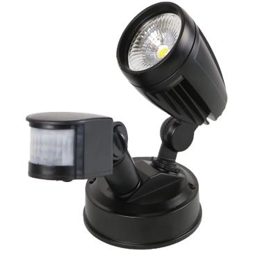 China Hot Selling Garden Headlight Twin Plug Outdoor Motion Sensor Led Spotlight 13W 2*13W Light Black White Led Spotlight for sale