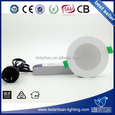 China Popular Australia Indoor Lighting Die Casting Alumium 1 3 Watt Recessed Led Mini Downlight Stain Chrome Surface SAA RCM IC-F Approved for sale