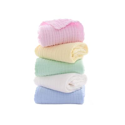 China Viable manufacturers china wholesale children's bath towel in plain density solid color gauze for sale