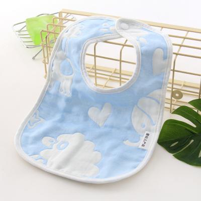 China 100% Sustainable Teething Baby Bib Cotton Baby Bib Baby Saliva Towel Baby Bib Feeding Apron for sale