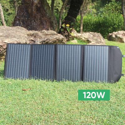 China Good quality Guvenlik 120w Portable Folding Bag Portable Folding Battery Bag Solar Folding Solar Panel for sale