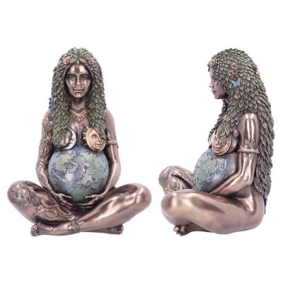 China Artificial Art Earth Goddess Statue Garden Ornament Earth Figurine for Outdoor Home Decor for sale