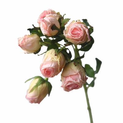 China Wedding Decoration Party Home Decoration Wholesale Simulation Rose Flower Branch Wedding Artificia Flower Landscape Tree Wedding Decoration Simulation Rose Flower for sale