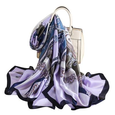 China Cheap silky feeling satin cheap silk scarves high quality hot sale new design for sale