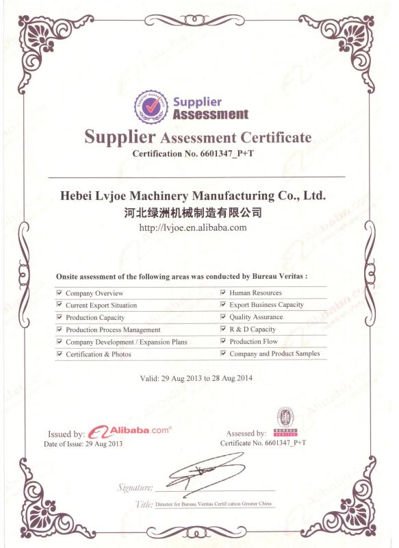 BV - Hebei Greens Building Material Technology Development Co.,Ltd