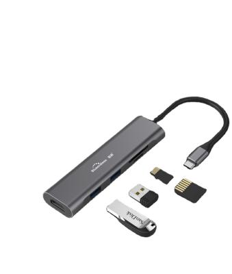 China Mobile Devices .desk computer USB3.1 TYPE C data transfer to speed to 10Gbps usb hub usb hub aluminum type c usb hub 5 in 1 for sale