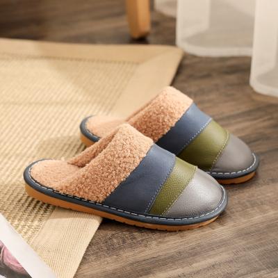 China Home Thermal Comfortable Warm Furry Soft Bedroom Slipper Bear Teddy Bear Children Kids Leather Slippers For Wholesale for sale