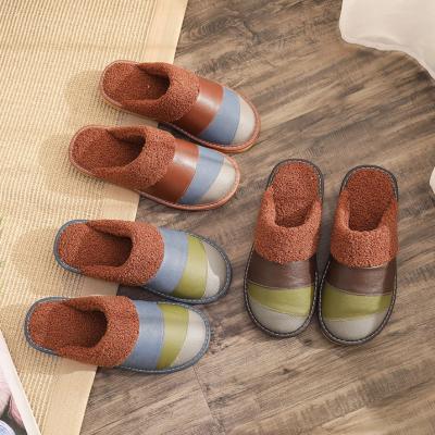 China Cute Kids Boys Slippers Teddy Bear Slipper Fashion Leather Fluffy Anti-skid Soft Comfortable Thermal New Home Slipper for sale