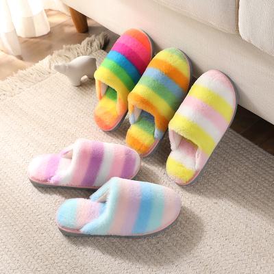 China Customized Warm Warm Comfy Slippers Thermal Home Fur Bedroom Kids Slipper Home Bedtime Slippers For Girls for sale