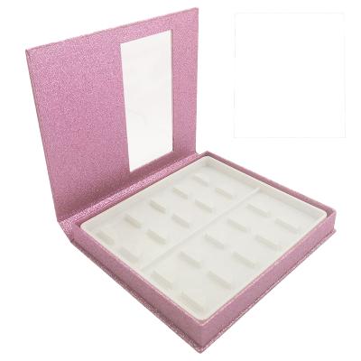 China Recycled Materials Free Design Custom 10 Pairs Private Label Book Style False Eyelash Packaging Box Vendor Customized Eyelash Packaging Box for sale