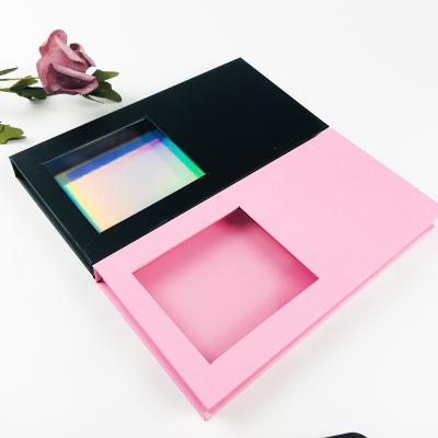 China Cosmetic Free Sample Four Pairs Book Type Custom Flip Eyelashes 25mm Logo Bulk Paper Eyelashes Lash Boxes for sale