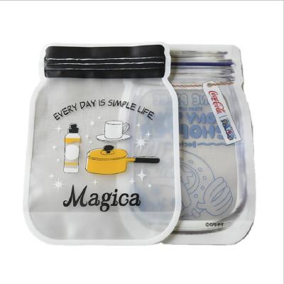 China Recyclable 3.5g 1lb Resealable Soft Touch Die Cut Cookie Packaging Weed Mason Jar Shape Zipper Mylar Custom Printed Bag for sale