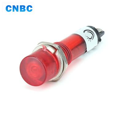 China CE 220v 24v 36v 110v 7mm size plastic mounting hole red yellow neon plastic 12v signal light cordless for heater water for sale