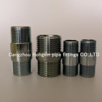 China ASTM A733 galvanized seamless Steel pipe nipples with NPT thread 1/8-12 barrel nipples zu verkaufen