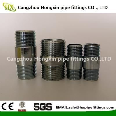 China ASTM A53 Steel pipe NPT thread steel pipe nipple with hot dip galvanized zu verkaufen