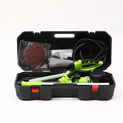 China Wall Factory Led Electric Dust Collector Bag Strip Concrete Wall Folding Long Handle Grinder Polisher Floor Drywall Sander Machine for sale