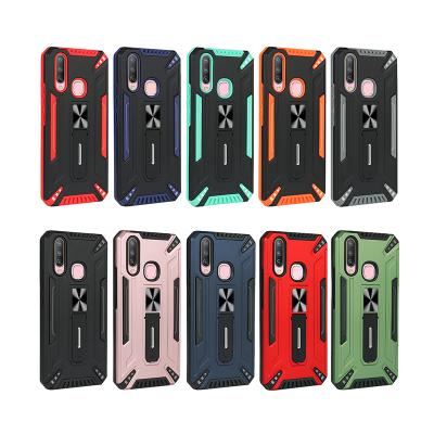 China Lighter PC shockproof tpu magnet phone case with stand for VIVO y17 y20 y51 y93 y95 y50 v20 v20se v20pro for sale