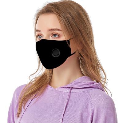 China Reusable Dust Cotton Cloth Air Purifier Cotton Cloth Designer Face Mask Breathable Party Masks Black With Filter for sale