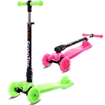 China Cheap Scooter 3 Wheels Kids Scooter PU Wheel Baby Kick Foldable Child Scooter for sale