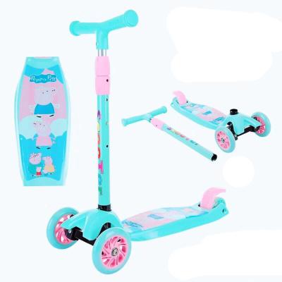 China PU wheel 2019 new style kids kick scootr kids scooter for salestroller folding for sale