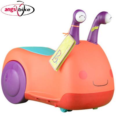 China Practice Children Swing Car Four Wheel Ride On Toys With Balanced Car Plastic Kids Swing Music Baby Car for sale