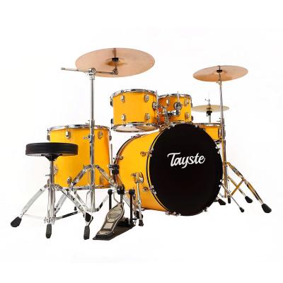 China Wholesale PVC Made in China New Arrival High End Drum Set Many Colors 5 Toms 2 Cymbals Jazz Drum Kit for sale