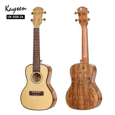 China Solid Flawless Ukulele 24 Inch High Gloss Ukulele Kaysen Professional 4 String Pickup Optioal Ukuleles for sale