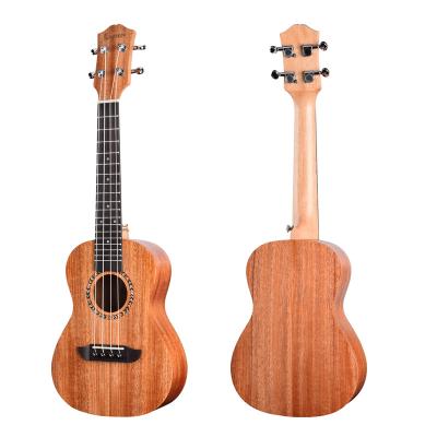 China Kaysen Ukulele Fashion OEM Natural Mahogany High Quality Ukulele Matte Top Solid Mahogany Concert Ukulele for sale