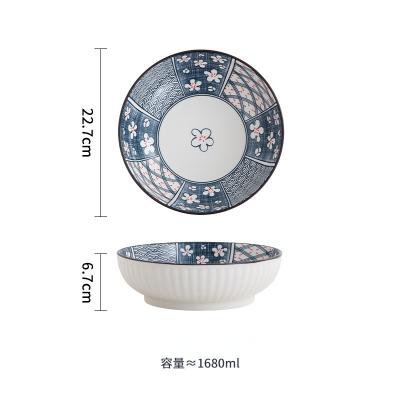 China Viable Quality 9Inch Tall Wares Porcelain Nest Head Ceramic Soup Bowls for sale