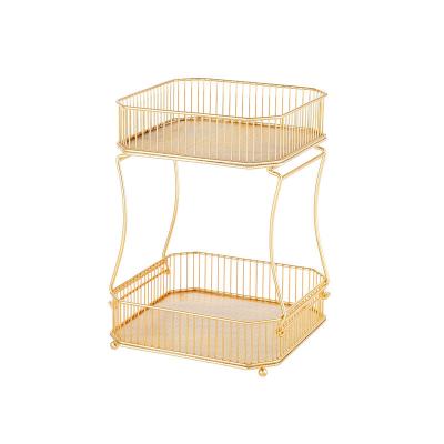 China Direct selling metal fruit basket vegetable storage viable multi-layer fruit basket for sale