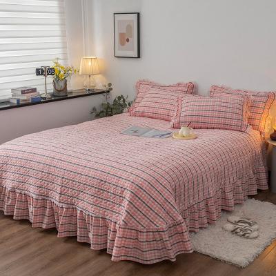 China Home Popular Design Quilting Bedding Bedspreads Lace Up Bedspreads Hotel Bedspread Sets for sale