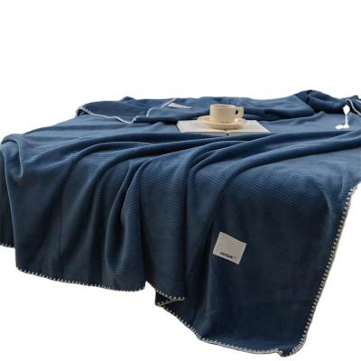 China Professional Quality Simple Chunky Plush Fabric Manufacturing Blanket for sale