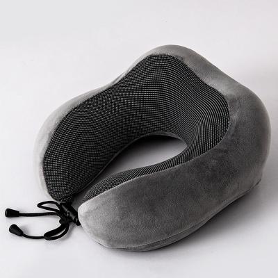 China Anti-bacteria Memory Foam Solid Cervical Travel U Shape Massage Neck Pillow for sale