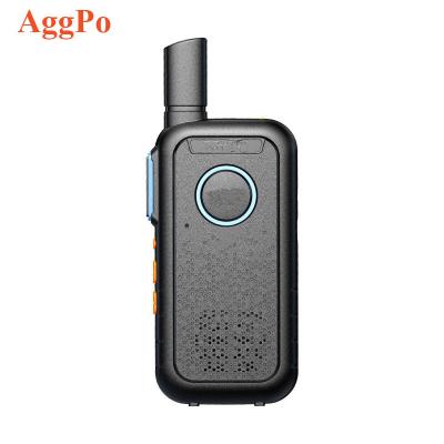 China Commercial Black Mini Thin Outdoor Walkie Talkie Portable Lightweight 1.7*13.5*5.4CM for sale