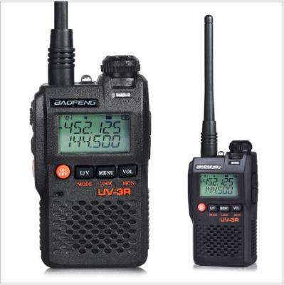 China Walkie Talkie UV-3R Long Range Dual Band UHF VHF Handy Two Way Radio with Lcd display for sale