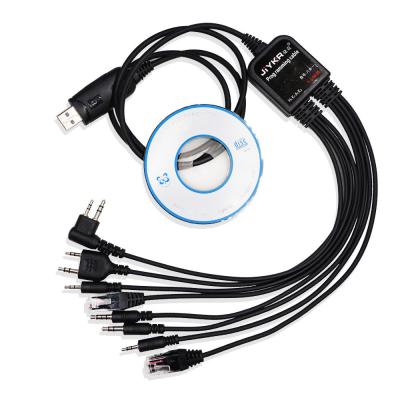 China Multifunction 8 in 1 USB Programming Cable for Baofeng UV5R UV82 TYT Yaesu Walkie Talkie for sale