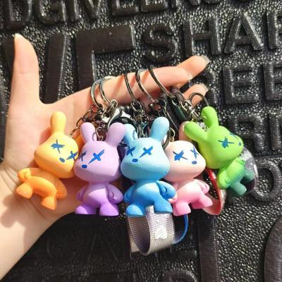 China Teddy Bears Keychain Resin Chameleon Bear Key Chain Couples Key Chains Luxury Metal Designer Fashionable Cute Animal Bear Car Bag for sale