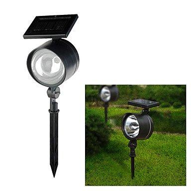 China 4LED Solar Garden Landscape Lamp Lawn Lights Spotlight with Magnifier Shade Flame Lamp Outdoor Decorative Lighting for sale