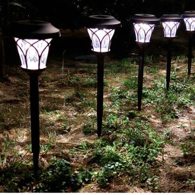 China LANDSCAPE plastic bronze finish outdoor solar powered led pathway lights for patio driveway lawn path driveway solar lights for sale