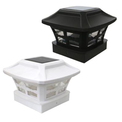 China Solar Powered LANDSCAPE Post Cap Light For 4x4 PVC Posts LED Post Deck Cap Spot Fence Light Landscape Lamp PVC Vinyl Wood for sale