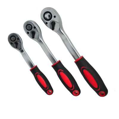 China CR-V Mini Ratchet Handle Wrench Manual Ratchet Torque Wrench Tool with Plastic Handle for sale