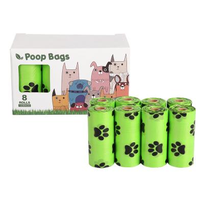 China Stocked Scented Disposable Compostable Custom Dog Poop Bags Biodegradable Poop Baggies for sale