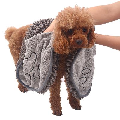 China Wholesale Viable Super Absorbent Pet Cat And Dog Bath Towels Microfiber Pet Towel for sale