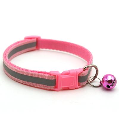 China Wholesale Reflective Factory Buckle Brand Adjustable Pet Collar With Bell For Pet Collars for sale