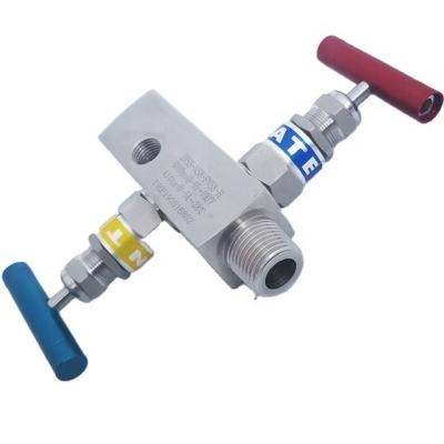 China General Double Block NPT Female Flange Valves 2 Way Manifolds for sale