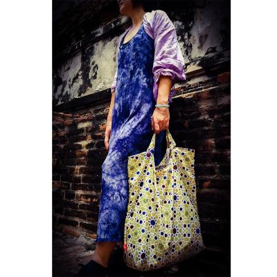 China UAE style Oxford best brand of 2020 fashion material UAE style foldable shopping bag for sale