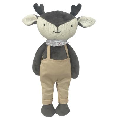 China Plush My Little Garden Friends Wholesales Funny Deer Ratchet Cloth Plush Toy For Baby Girl for sale