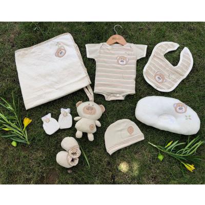 China Fashion China Factory Organic Suit In 8 Pieces Set Cute Newborn Baby Gift For Newborn for sale